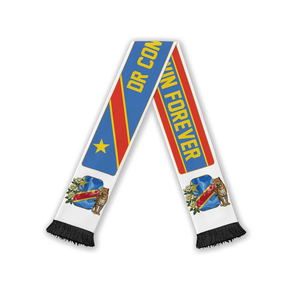 DR Congo World Football 2026 Soccer Scarf Power Never Bows