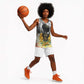 Vintage Flowers - I Am Black Queen Basketball Jersey - African Pride