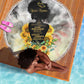 Vintage Flowers - I Am Black Queen Beach Blanket