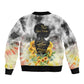 Vintage Flowers - I Am Black Queen Bomber Jacket