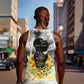 Vintage Flowers - I Am Black Queen Men Tank Top