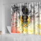 Vintage Flowers - I Am Black Queen Shower Curtain