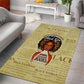 Personalized Black Girl African Area Rug Never Underestimate A Book Lover