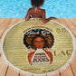Personalized Black Girl African Beach Blanket Never Underestimate A Book Lover