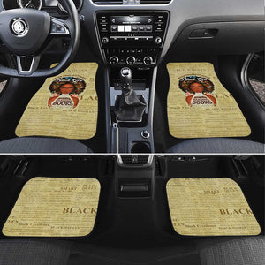 Personalized Black Girl African Car Mats Never Underestimate A Book Lover