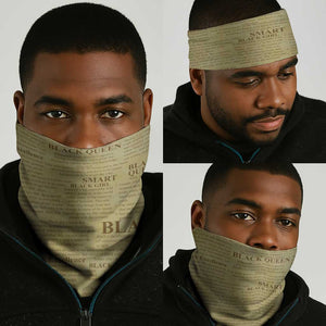 Black Girl African Neck Gaiter Never Underestimate A Book Lover - African Pride