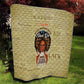 Personalized Black Girl African Quilt Never Underestimate A Book Lover