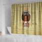 Personalized Black Girl African Shower Curtain Never Underestimate A Book Lover