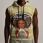 Personalized Black Girl African Sleeveless Zip Hoodie Never Underestimate A Book Lover - African Pride