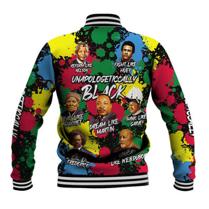 Unapologetically Black Baseball Jacket Civil Rights Leaders DT02
