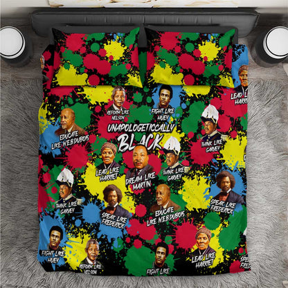 Unapologetically Black Bedding Set Civil Rights Leaders