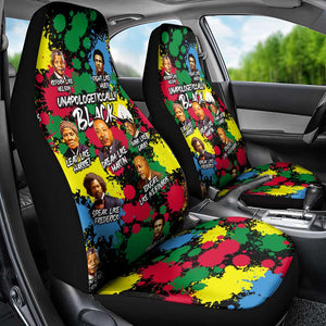 Unapologetically Black Car Seat Cover Civil Rights Leaders