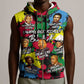 Unapologetically Black Sleeveless Zip Hoodie Civil Rights Leaders - African Pride