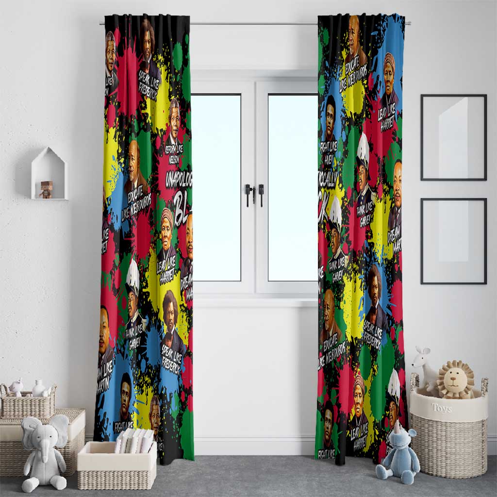 Unapologetically Black Window Curtain Civil Rights Leaders