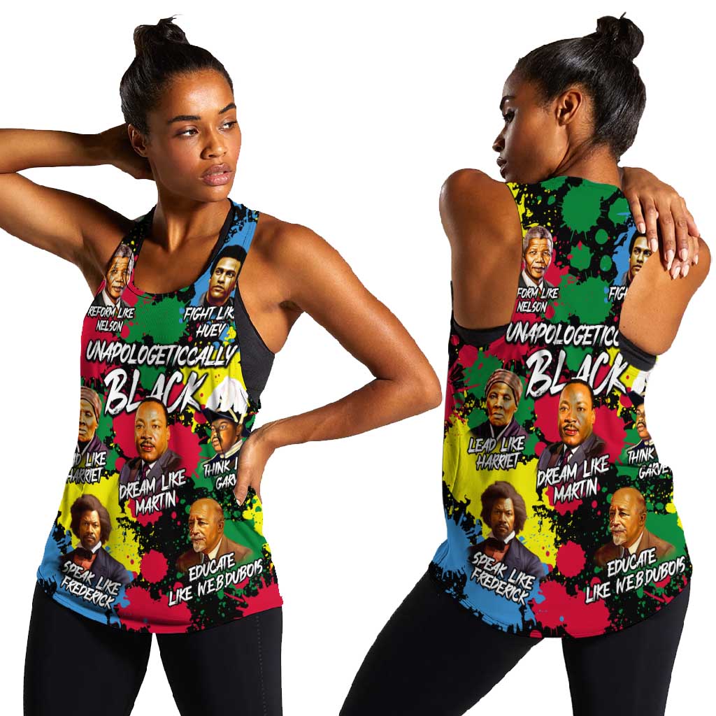 Unapologetically Black Women Racerback Tank Civil Rights Leaders