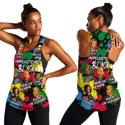 Unapologetically Black Women Racerback Tank Civil Rights Leaders
