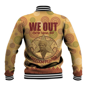 We Out 1849 African-American Baseball Jacket Harriet Tubman DT02