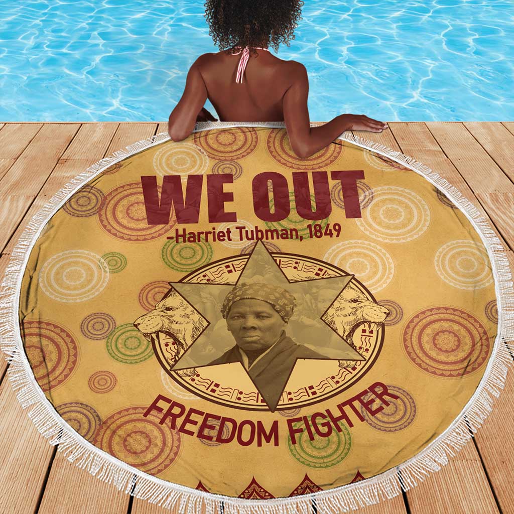 We Out 1849 African-American Beach Blanket Harriet Tubman