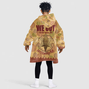 We Out 1849 African-American KId Wearable Blanket Hoodie Harriet Tubman