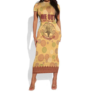 We Out 1849 African-American Short Sleeve Bodycon Dress Harriet Tubman DT02