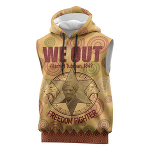 We Out 1849 African-American Sleeveless Hoodie Harriet Tubman - African Pride