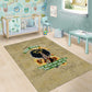 Personalized African Women Area Rug Half Hood Half Holy