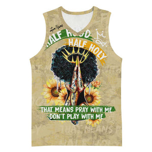 Personalized African Women Basketball Jersey Half Hood Half Holy - African Pride