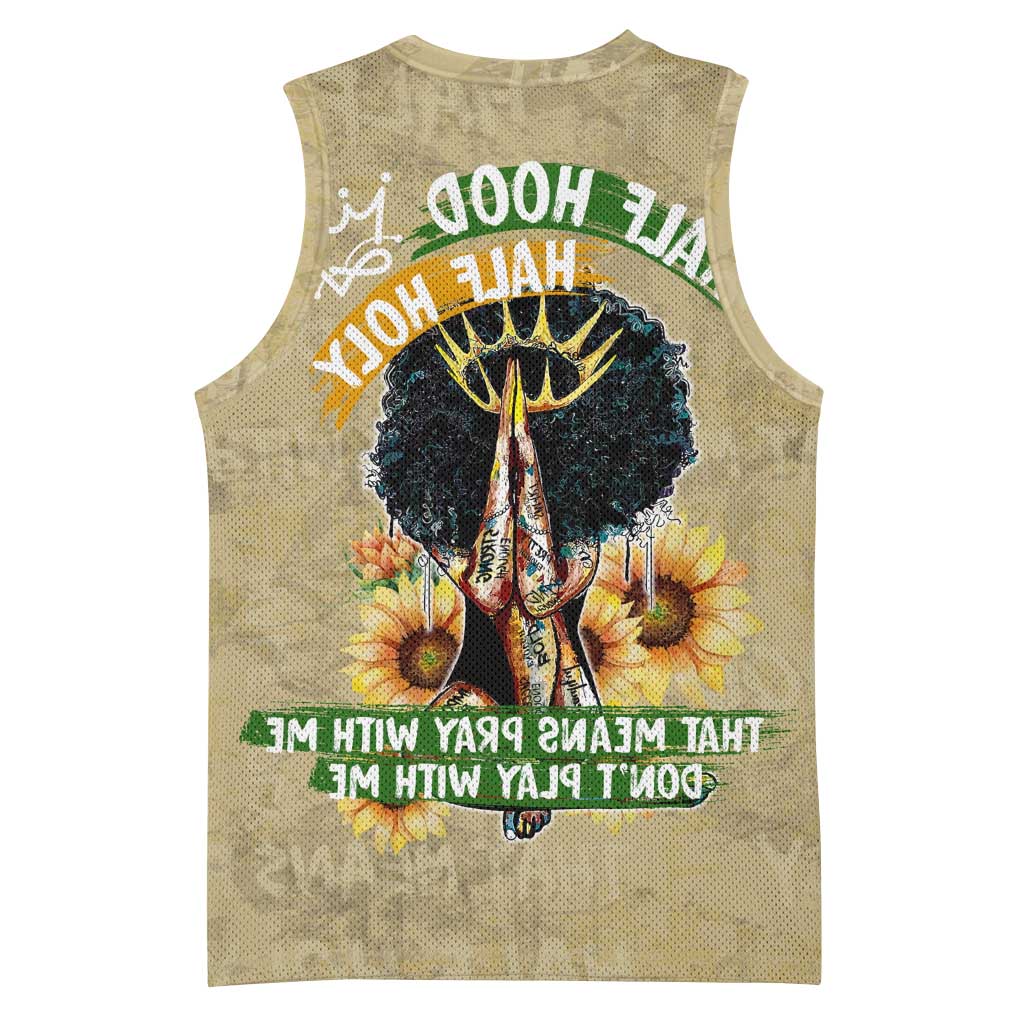 Personalized African Women Basketball Jersey Half Hood Half Holy - African Pride