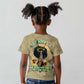 Personalized African Women Kid T shirt Half Hood Half Holy