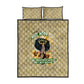 Personalized African Women Quilt Bed Set Half Hood Half Holy