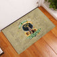 Personalized African Women Rubber Doormat Half Hood Half Holy