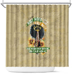 Personalized African Women Shower Curtain Half Hood Half Holy
