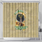 Personalized African Women Shower Curtain Half Hood Half Holy