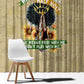 Personalized African Women Window Curtain Half Hood Half Holy