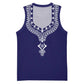 Printed Dashiki African Basketball Jersey Blue - African Pride
