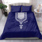 Printed Dashiki African Bedding Set Blue
