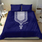 Printed Dashiki African Bedding Set Blue