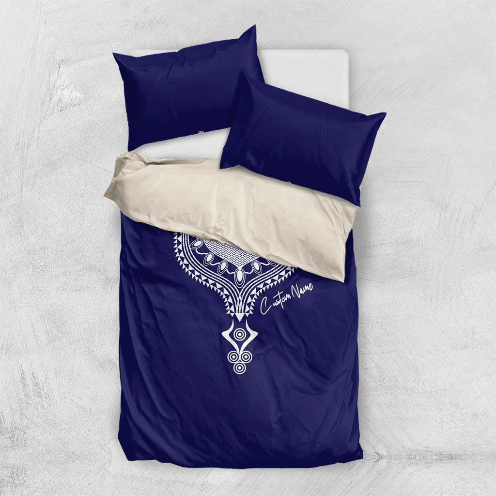 Printed Dashiki African Bedding Set Blue