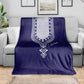 Printed Dashiki African Blanket Blue