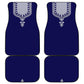 Printed Dashiki African Car Mats Blue