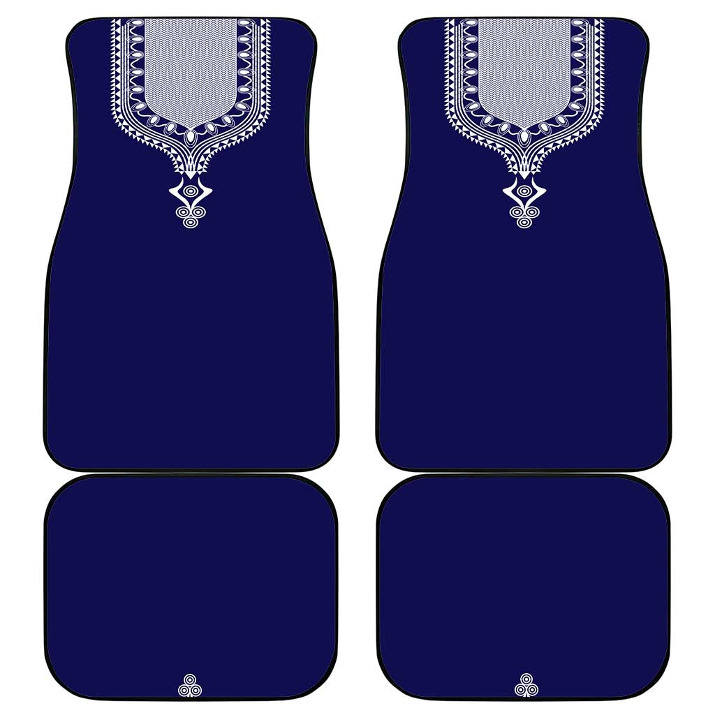 Printed Dashiki African Car Mats Blue