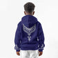 Printed Dashiki African Kid Hoodie Blue