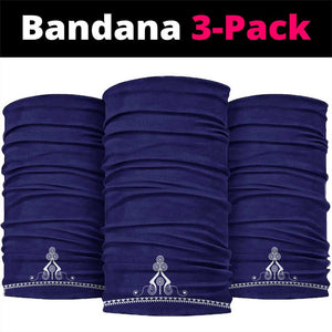 Printed Dashiki African Neck Gaiter Blue - African Pride