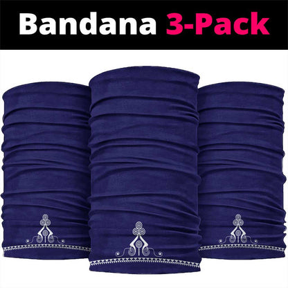 Printed Dashiki African Neck Gaiter Blue - African Pride