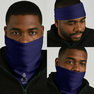 Printed Dashiki African Neck Gaiter Blue - African Pride
