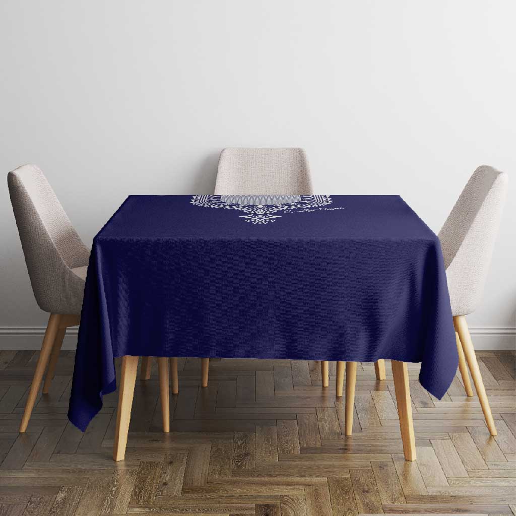 Printed Dashiki African Tablecloth Blue