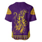 Anubis and Horus Baseball Jersey Egyptian God Purple