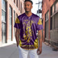 Anubis and Horus Baseball Jersey Egyptian God Purple