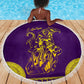 Anubis and Horus Beach Blanket Egyptian God Purple