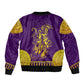 Anubis and Horus Bomber Jacket Egyptian God Purple